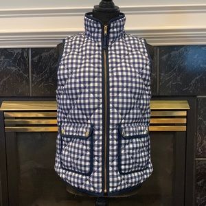 J Crew Gingham Excursion Vest